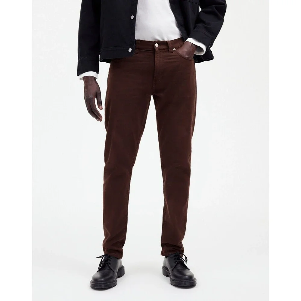 Madewell Pants Mens 28x32 Brown Athletic Allday Slim NR446 Casual Office NWT